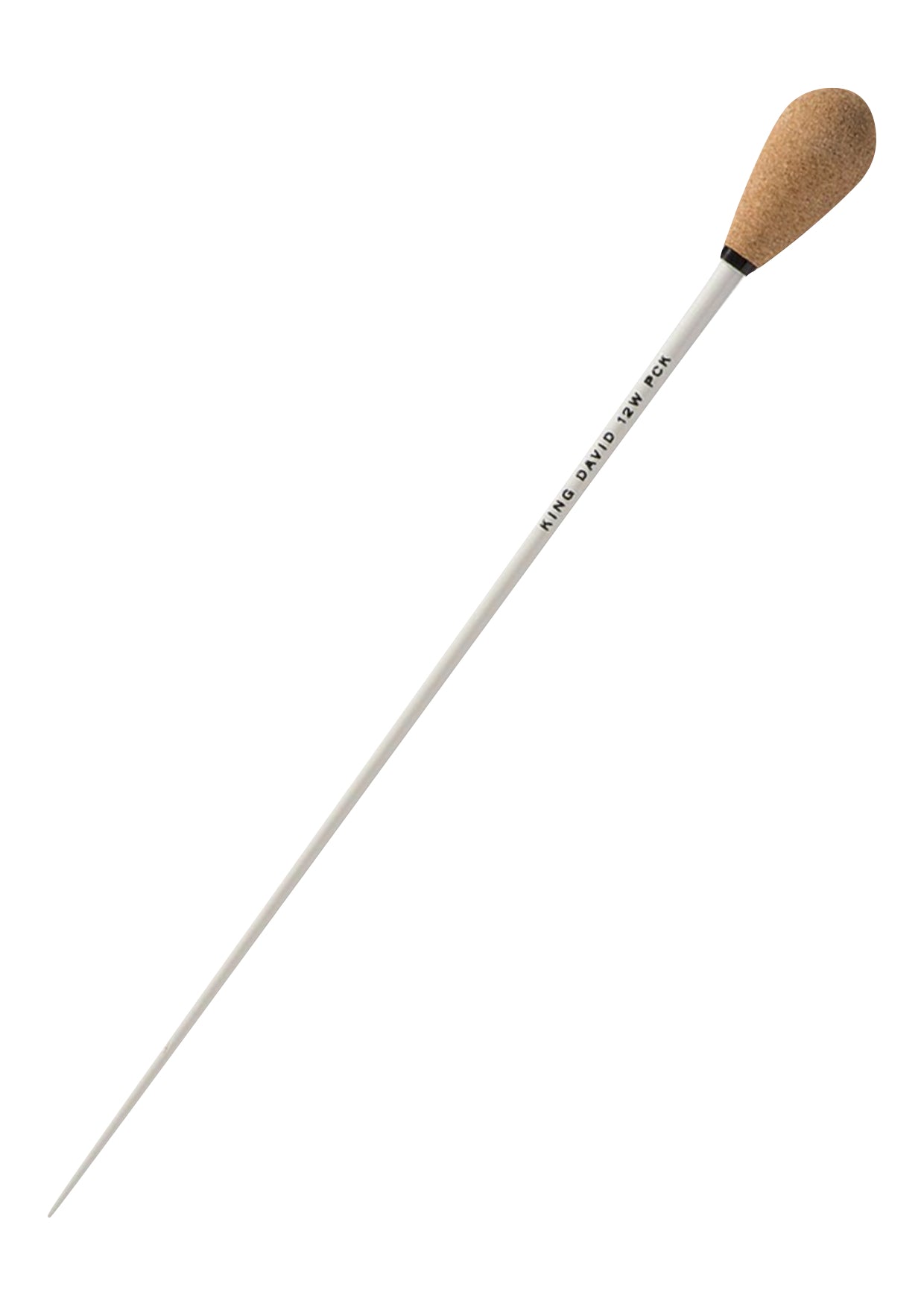 King David 12” (30.5cm) birch wood conductors baton rounded cork handle 12WPCK