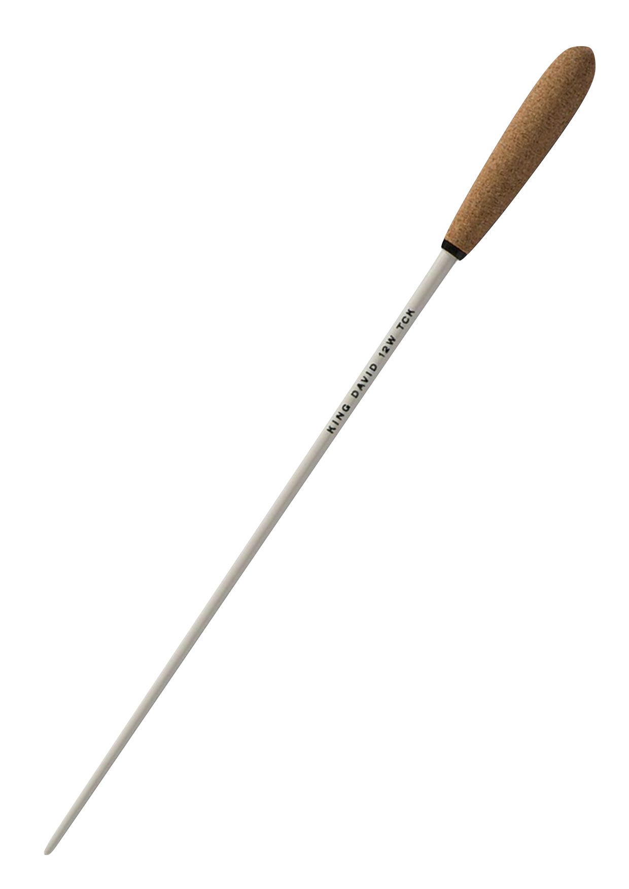 King David 12” (30.5cm) birch wood conductors baton tapered cork handle 12WTCK