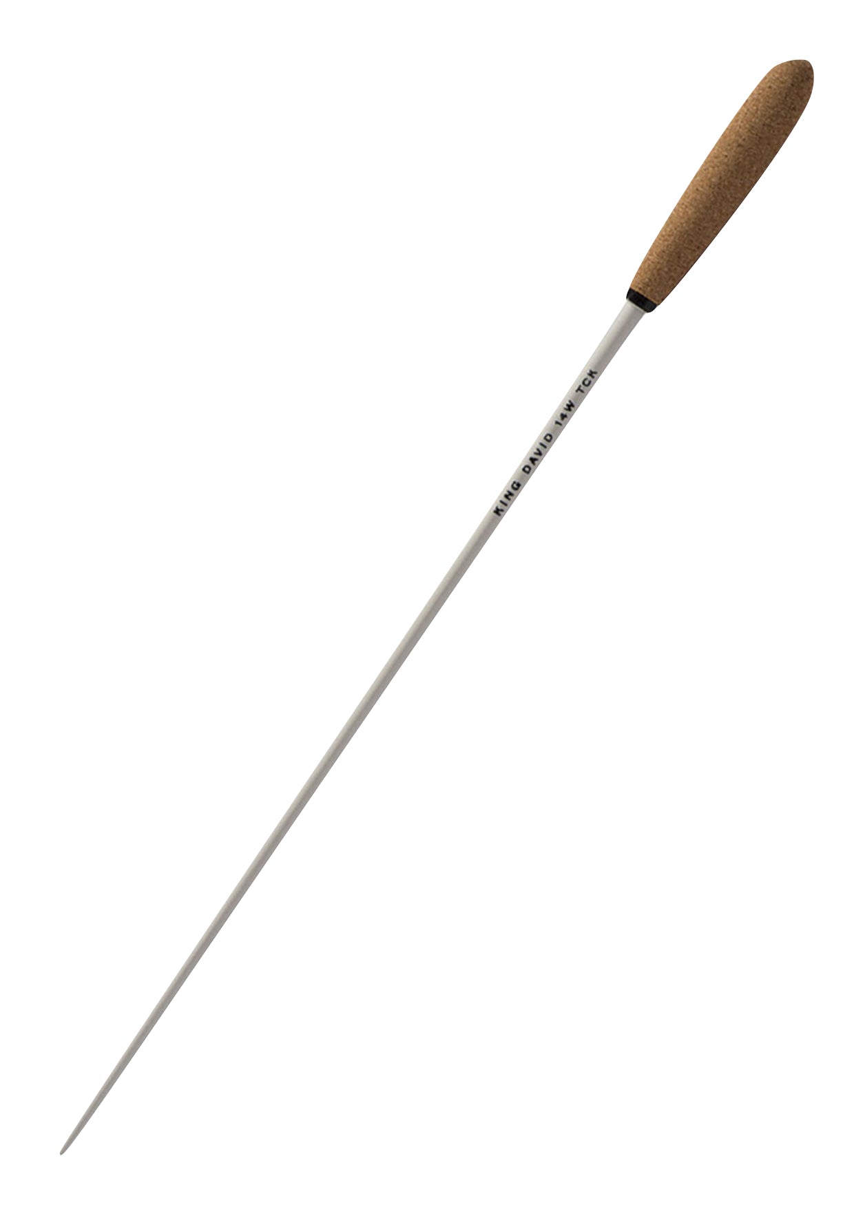 King David 14” - 35.5cm birch wood conductors baton tapered cork handle 14WTCK