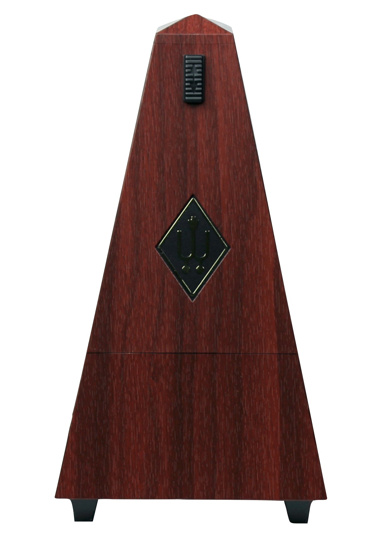 Wittner 845111 plastic pyramid pendulum mechanical metronome mahogany finish