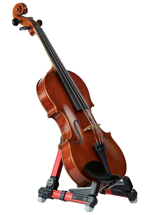 Red AROMA brand AUS-08 violin viola ukulele display stand