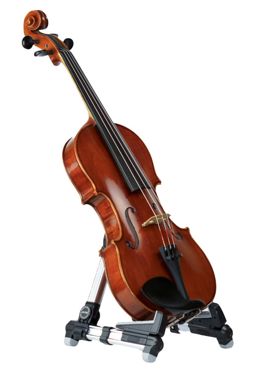 Silver AROMA brand AUS-08 violin viola ukulele display stand