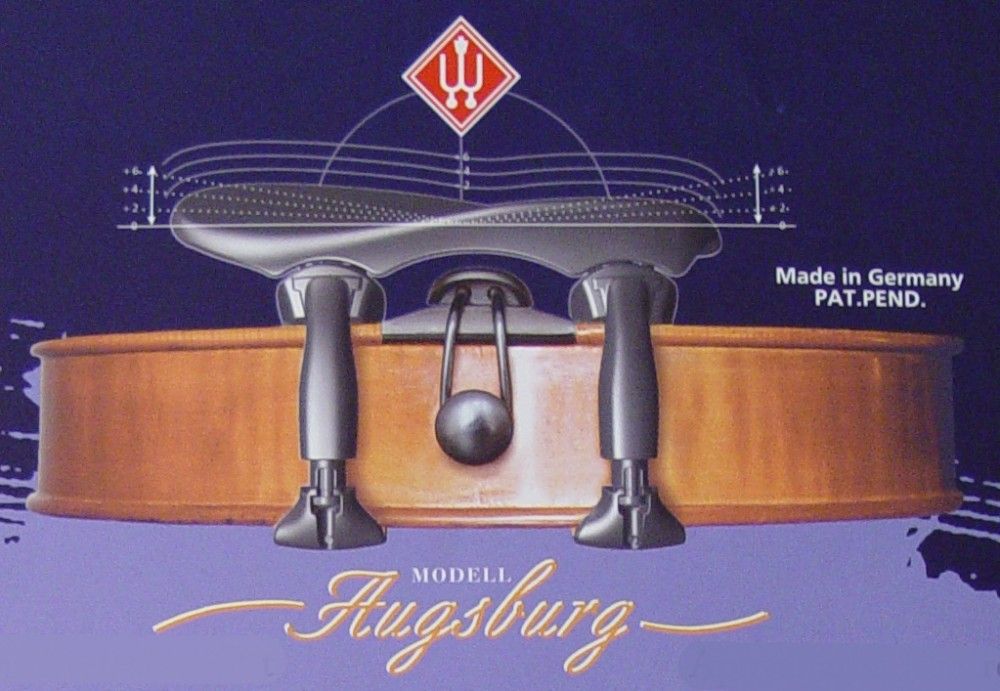 Wittner Augsburg centre violin chin rest 3/4 Size tilt & height adjustable