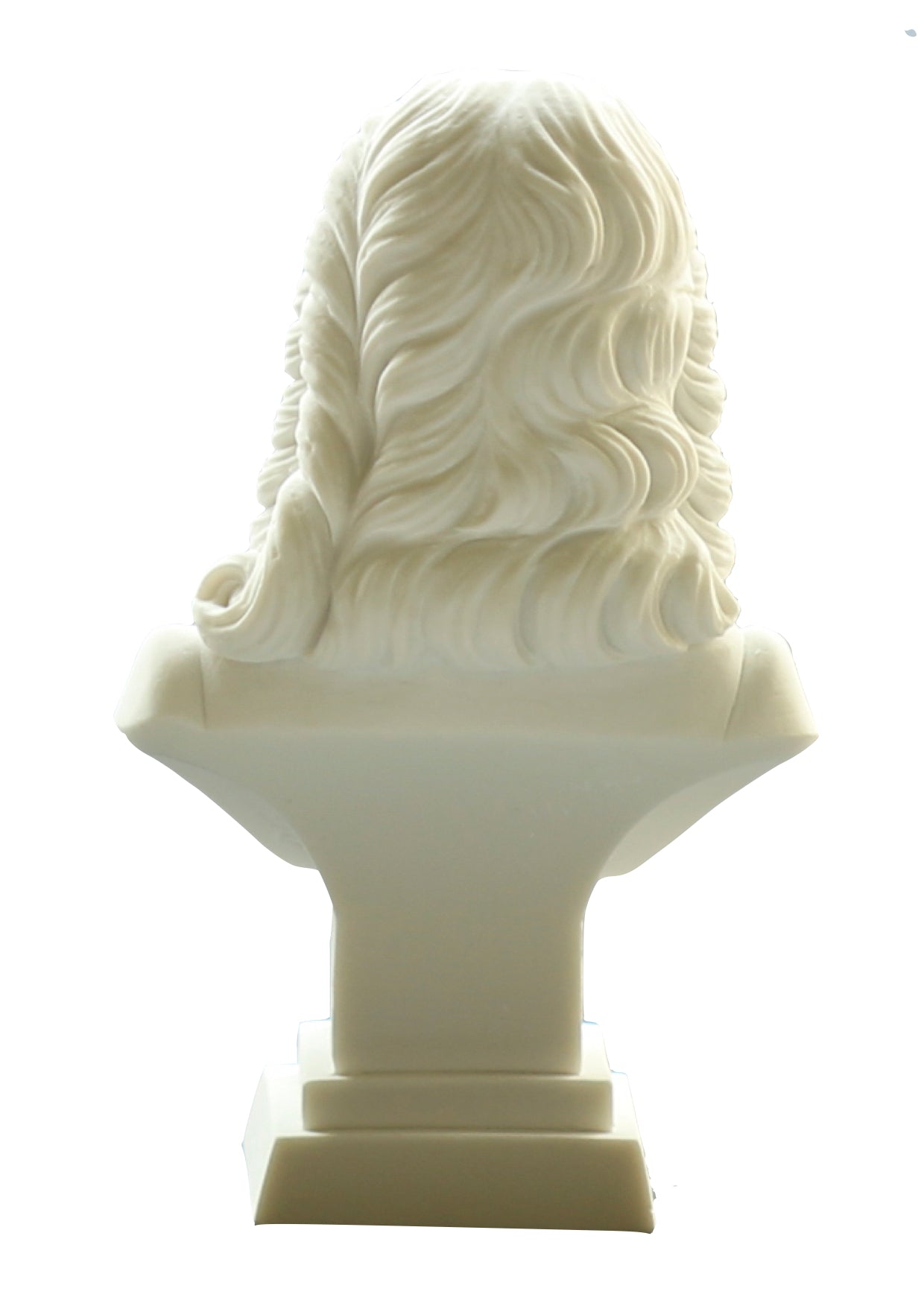 A.Giannelli Music Composer Alabaster Mini Bust of JS BACH - Made in Italy