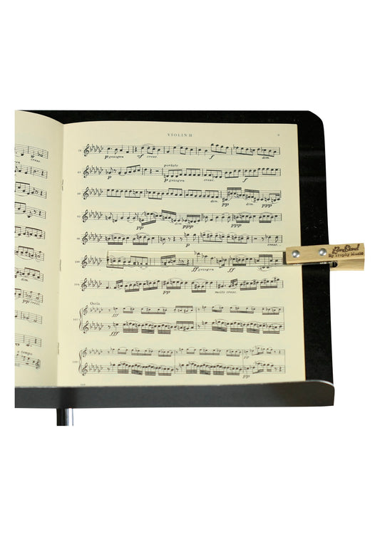 Band Stand 24.5cm wooden/plexiglas music stand clip by Trophy Music