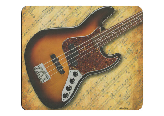 AIM Gifts brand Bass guitar music design computer mouse pad thick rubber base