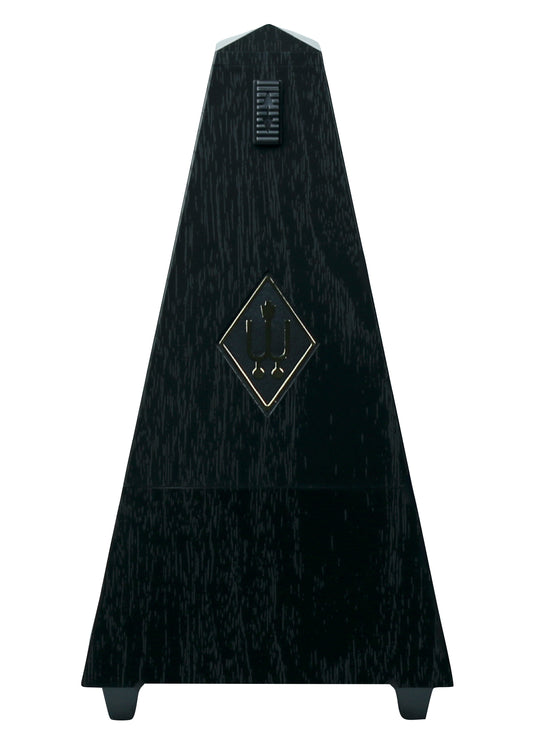Wittner 845161 plastic pyramid pendulum mechanical metronome black grain finish