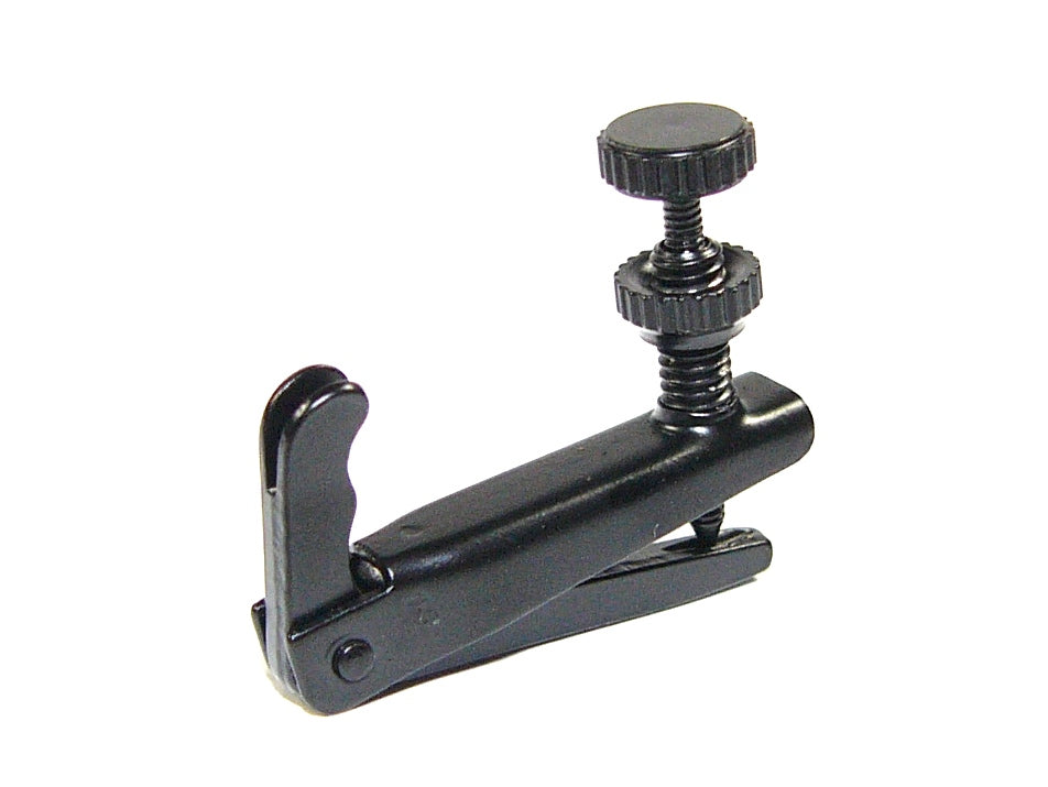 Single black fine tuner adjuster to fit 4/4 or 3/4 size violin
