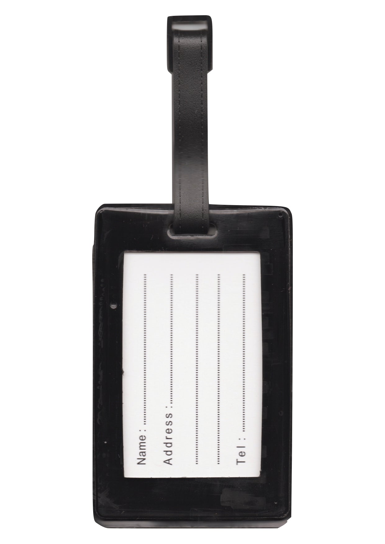 Black keyboard & music symbols design bag instrument case luggage tag