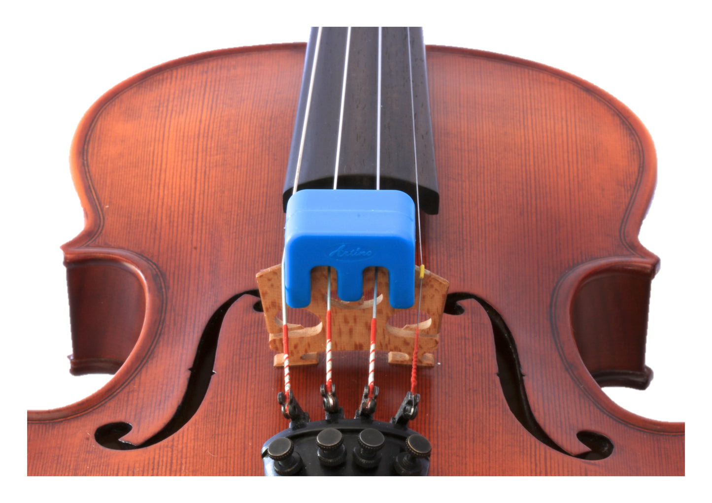 Otto Musica artino weighted blue violin viola practice mute 4/4 size