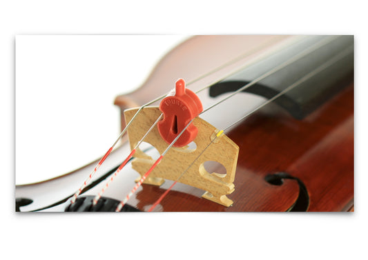 Original tourte single hole brown rubber violin viola mute 3/4 - 4/4 size