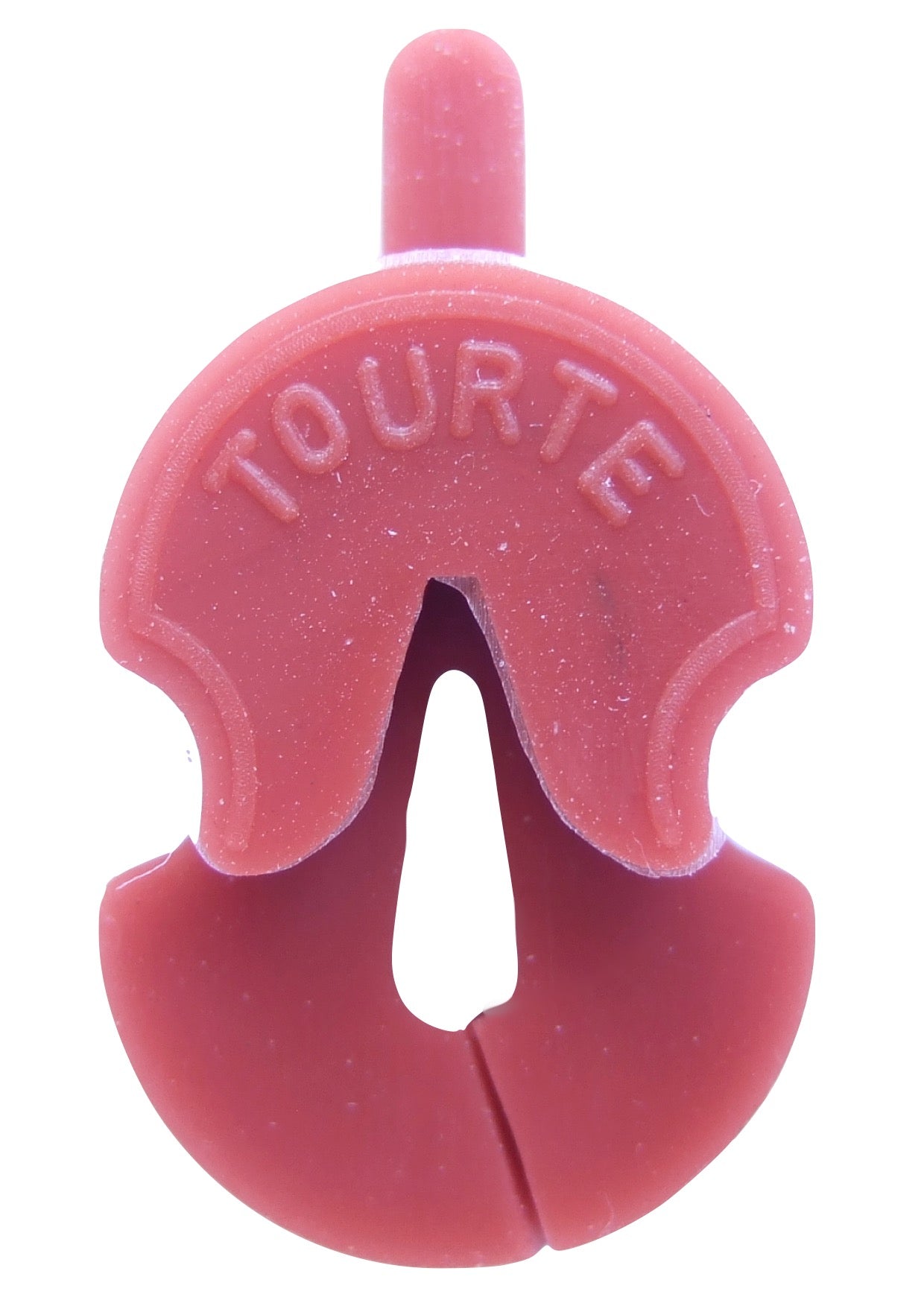 Original tourte single hole brown rubber violin viola mute 3/4 - 4/4 size