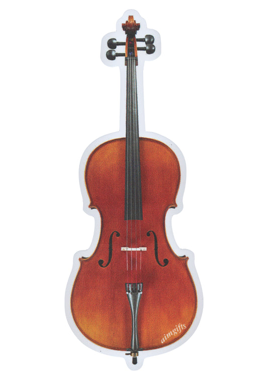 Aim gifts brand music cello violoncello die cut fridge magnet