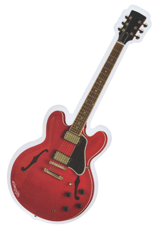 Aim gifts brand music cherry electric guitar die cut fridge magnet