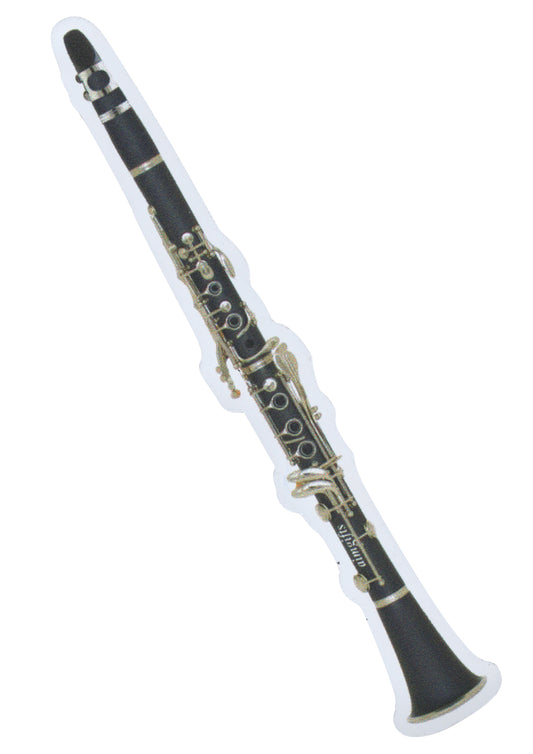 Aim gifts brand music woodwind clarinet die cut fridge magnet