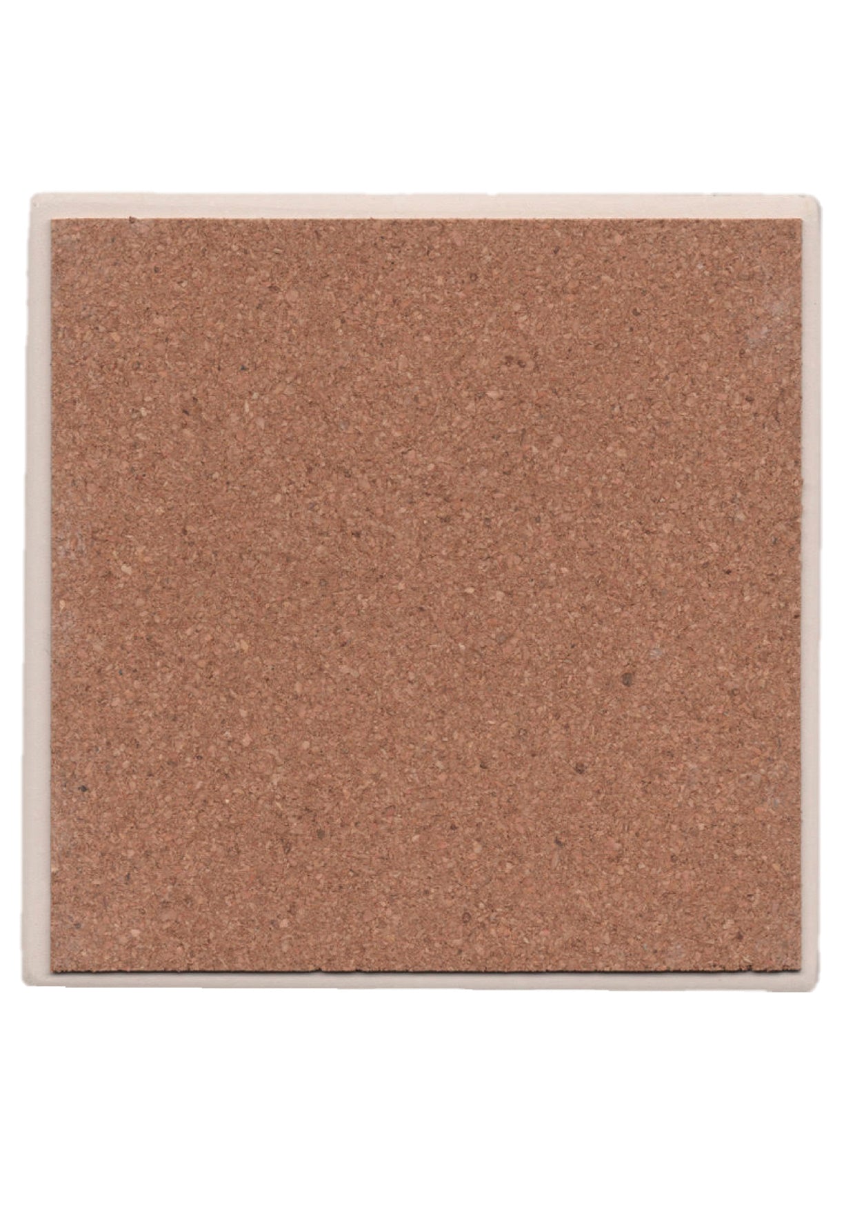 Music Themed Bach Composer Single Ceramic Tile Coaster with Cork Non Slip Base