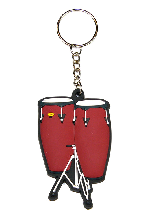 MD brand red conga keyring detailed and made of quality materials