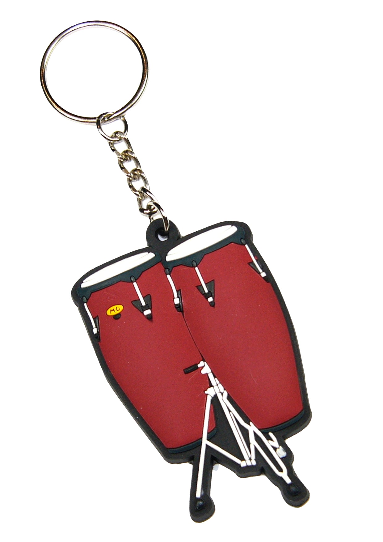 MD brand red conga keyring detailed and made of quality materials
