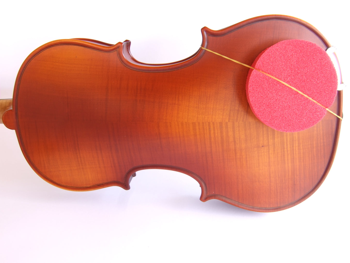 2 medium red round rubber sponge violin viola shoulder rest fits all sizes