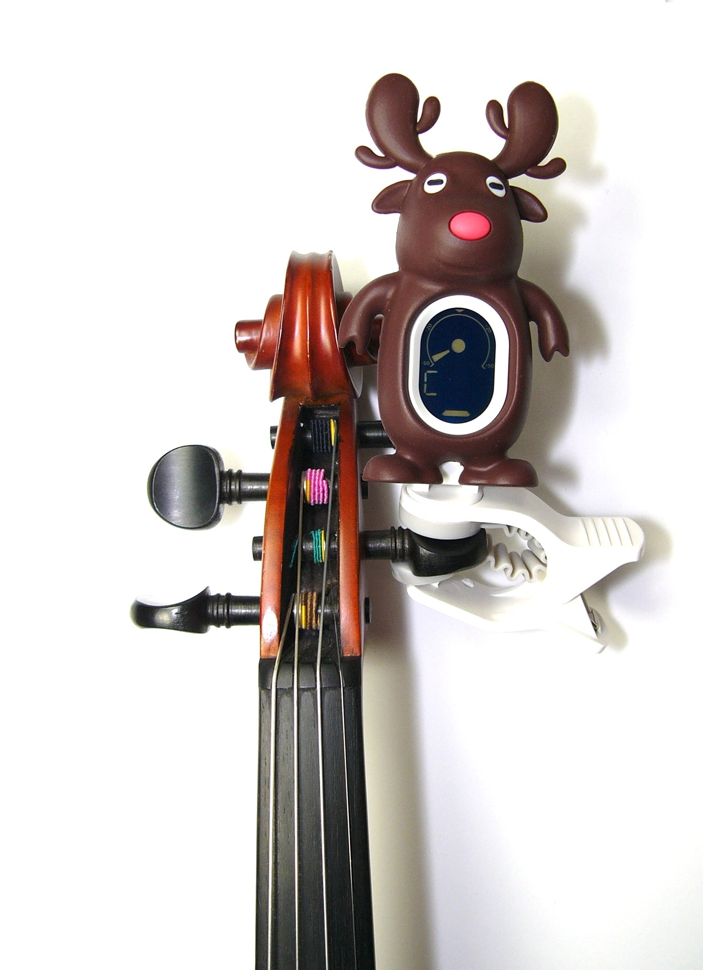 New A7 Swiff brand dark brown reindeer clip on chromatic tuner 5 inst. modes