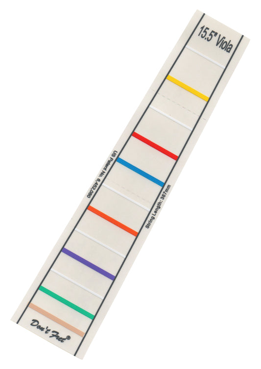 Don’t Fret self-adhering vinyl fingerboard fingering marker for 15.5" Viola