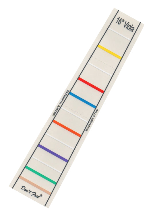 NEW Don’t Fret self-adhering vinyl fingerboard fingering marker 16" Viola