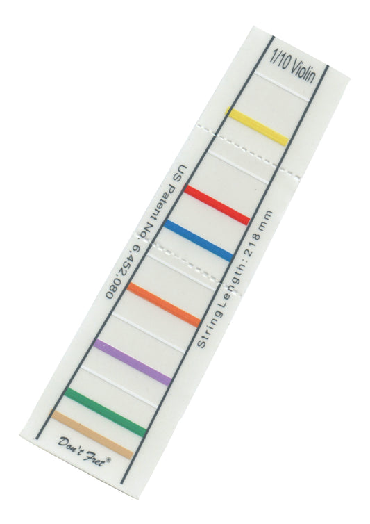 Don’t Fret self-adhering vinyl fingerboard fingering marker 1/10 violin