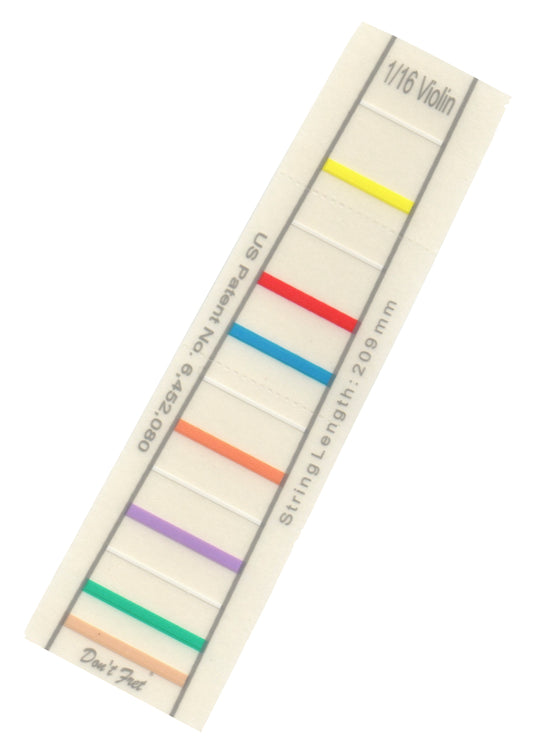 Don’t Fret self-adhering vinyl fingerboard fingering marker 1/16 violin