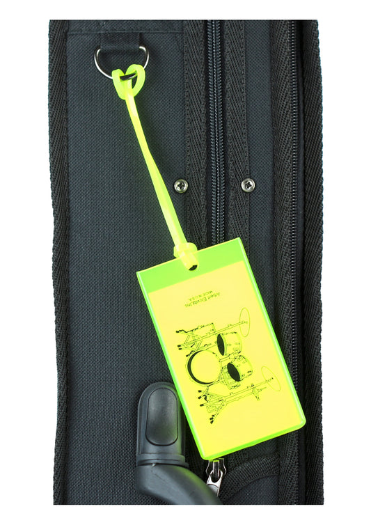 Albert Elovitz AIM Gifts Silicone Bag Tag Drums Yellow