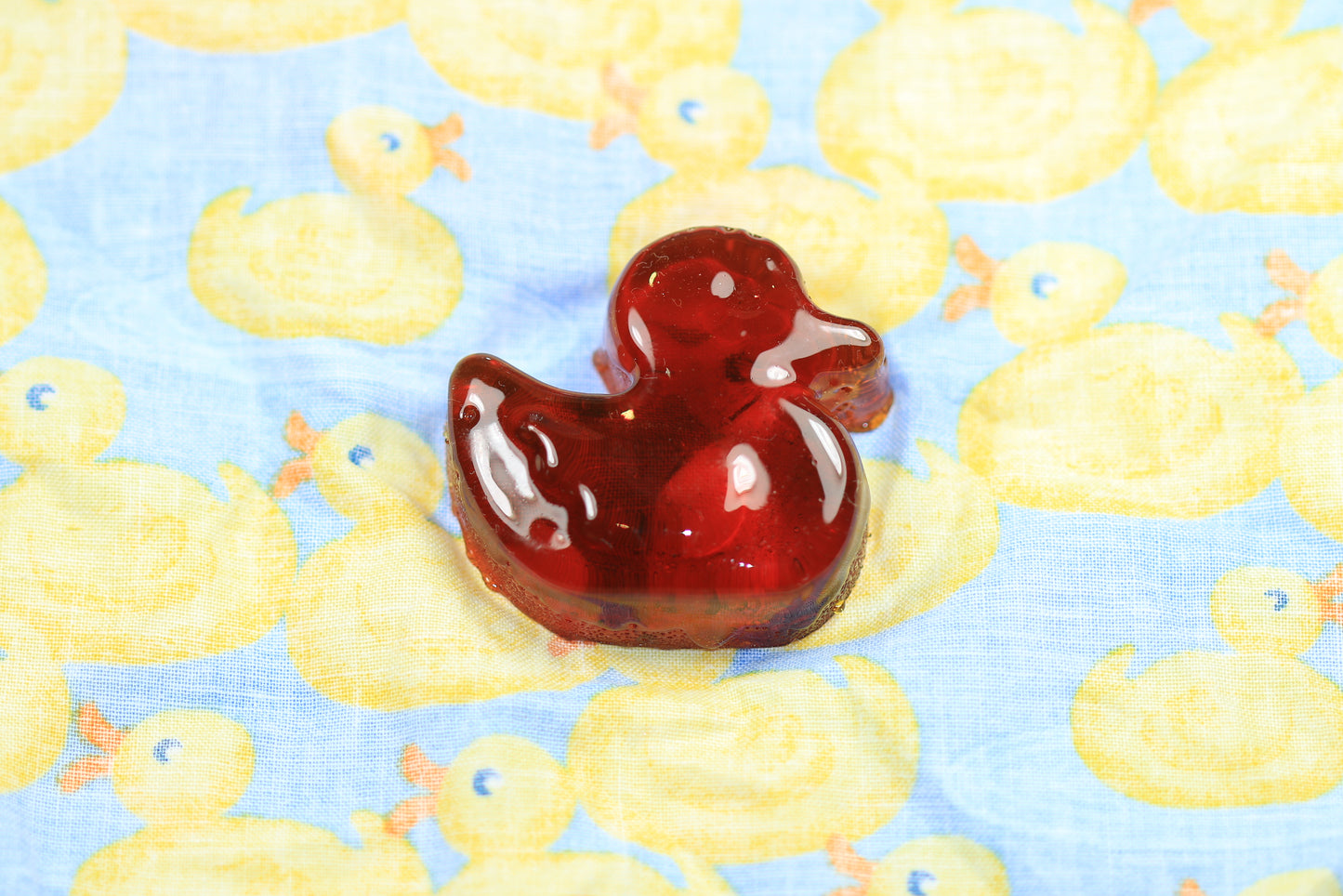 Duck shaped Rockin Rosin for Violin Viola or Cello, patterned cloth2