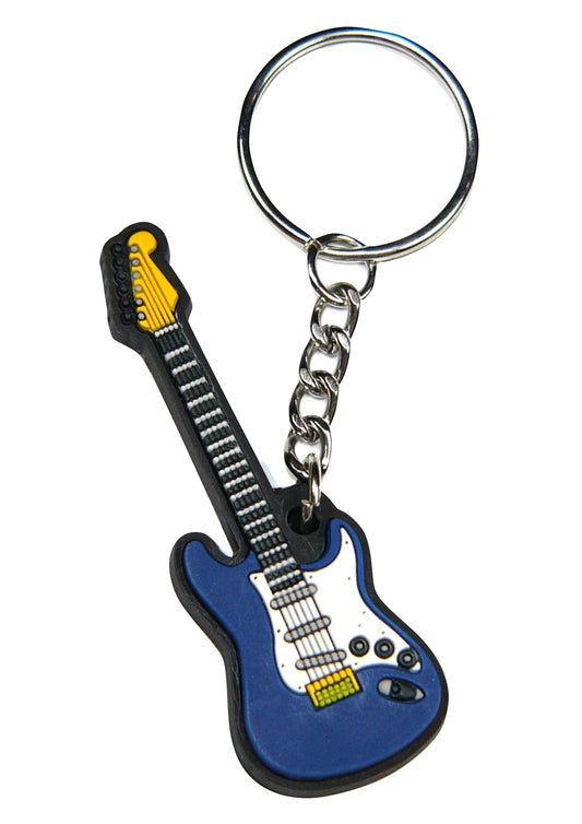 MD brand blue guitar keyring detailed & made of quality materials