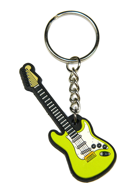 MD brand detailed green music guitar keyring quality materials