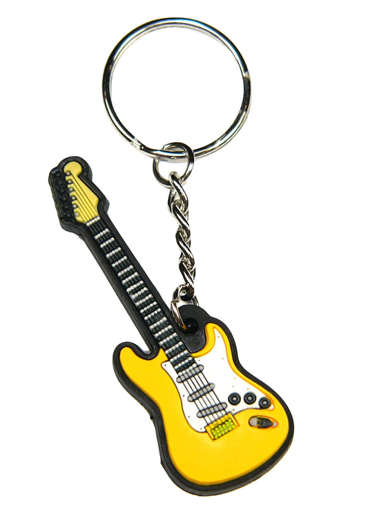 MD brand detailed yellow music guitar keyring quality materials