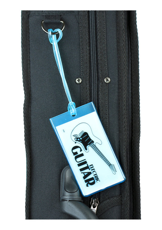 Albert Elovitz AIM Gifts Silicone Bag Tag Electric Guitar Blue