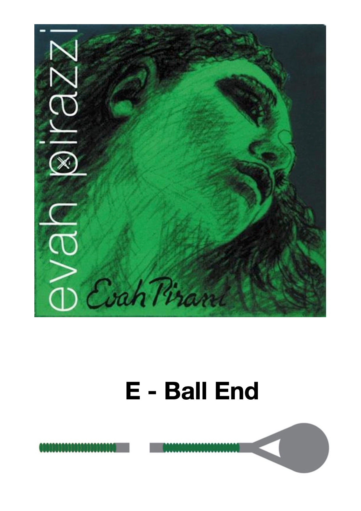 Evah Pirazzi Pirastro Violin GOLD E String 4/4 BALL END medium gauge