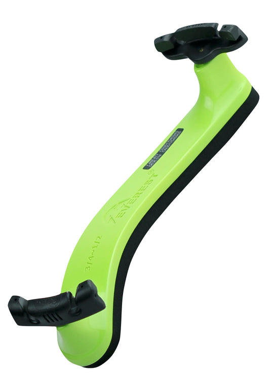 3/4 -1/2 size neon green everest violin shoulder rest spring collection ES model