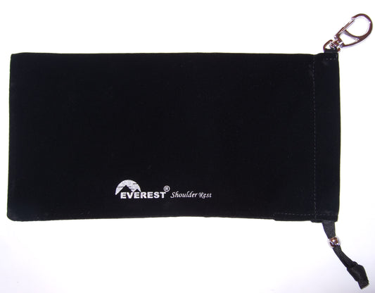 Velvet Everest violin shoulder rest pouch draw string/stopper bead