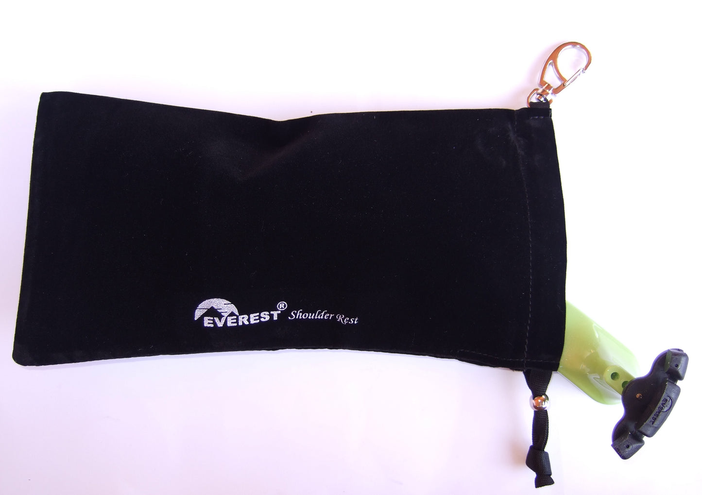Velvet Everest violin shoulder rest pouch draw string/stopper bead