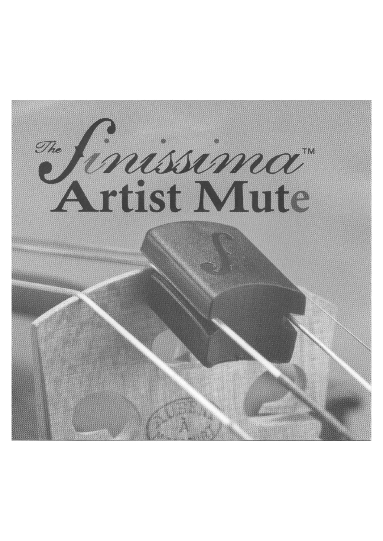 Finissima Artist 3/4 - 4/4 violin mute easy install/usage