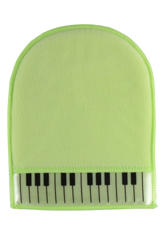 Super soft green cotton piano cleaning polishing mitten cloth