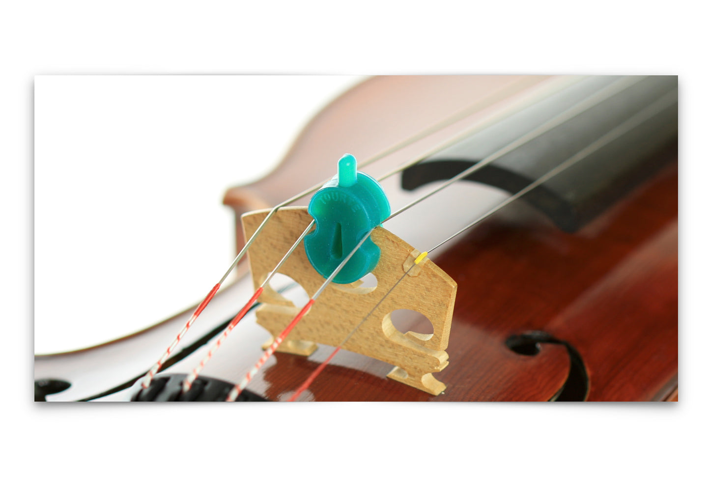 Original tourte single hole green rubber violin viola mute 3/4 - 4/4 Size.