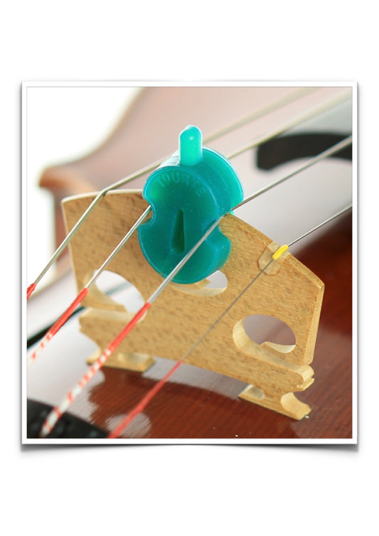 Original tourte single hole green rubber violin viola mute 3/4 - 4/4 Size.