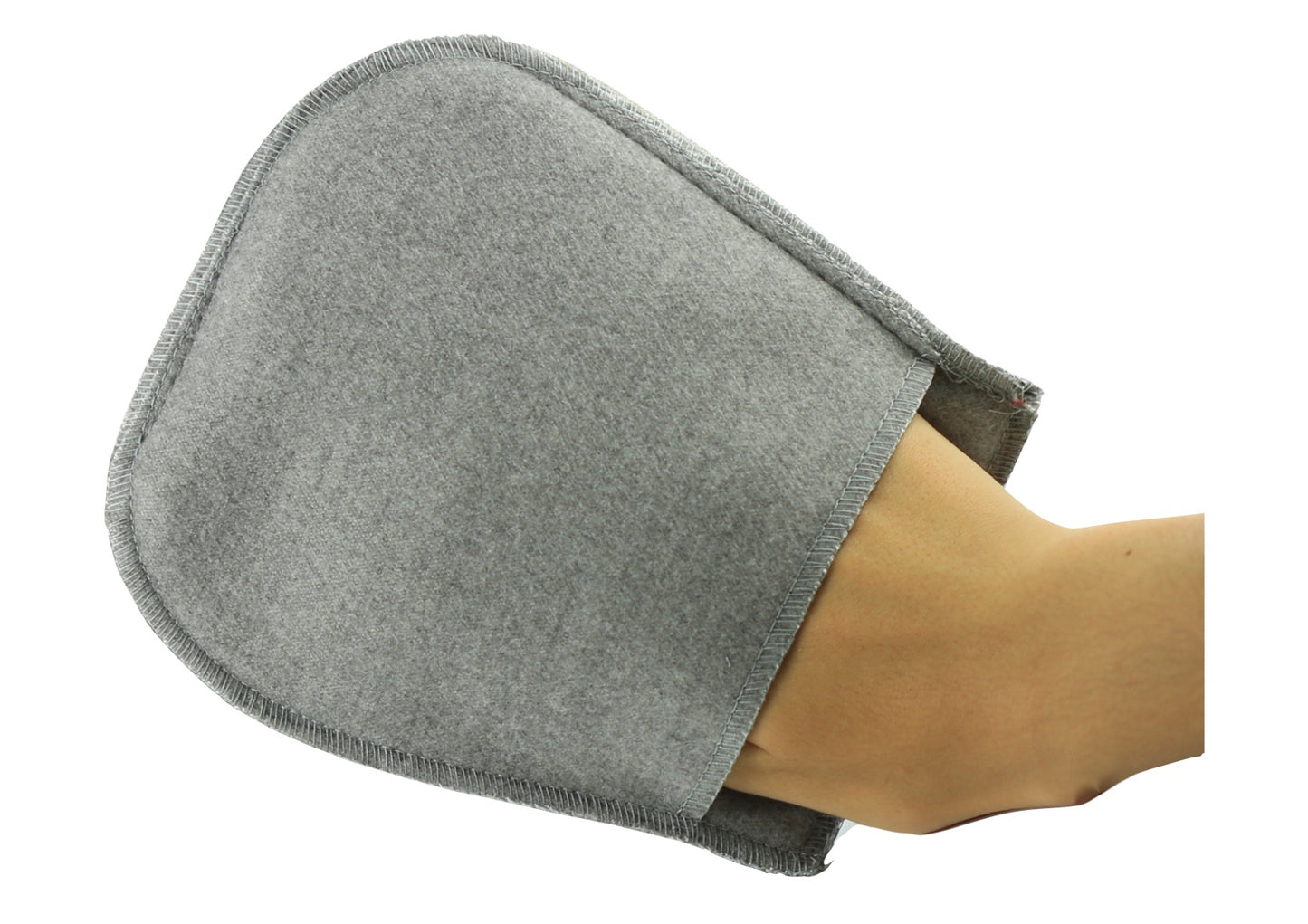 Super soft grey cotton piano cleaning/polishing mitten cloth