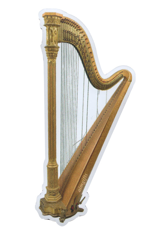 AIM gifts brand music harp die cut fridge magnet