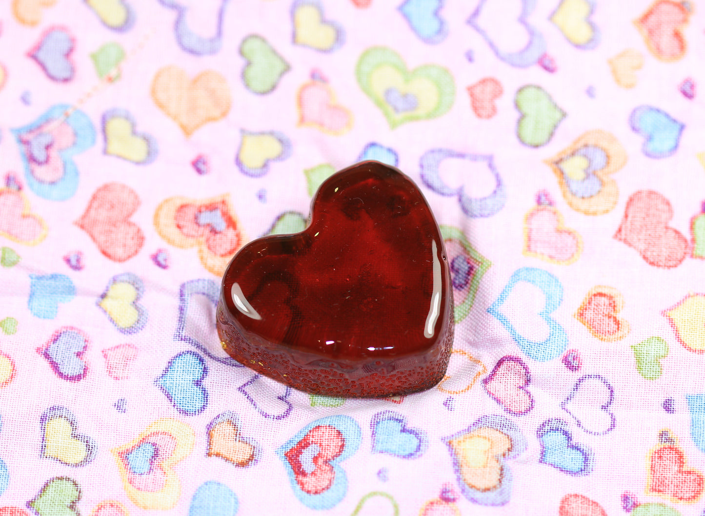 Rockin Rosin for violin viola cello heart shaped patterned cloth
