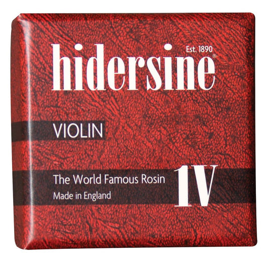 Hidersine 1V (light) violin rosin round cake in cloth made in England