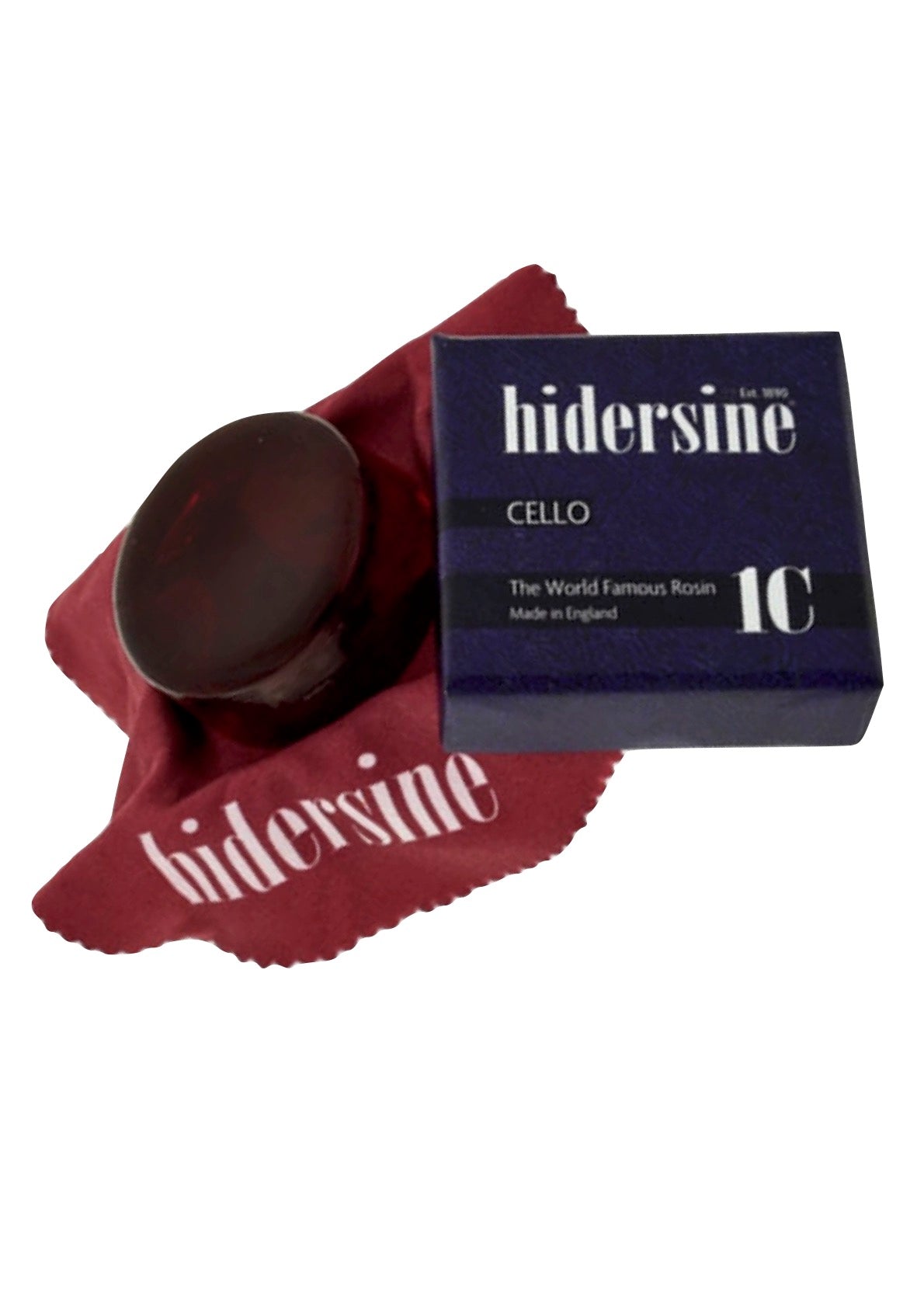 Hidersine 1C light cello rosin large cake in cloth made in England