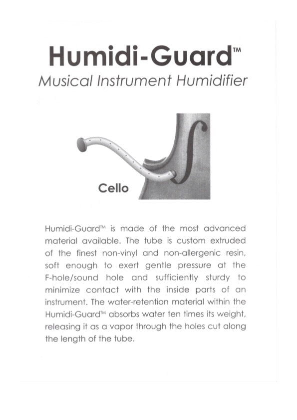Humidi-Guard Humidifier for 4/4-3/4 Cello
