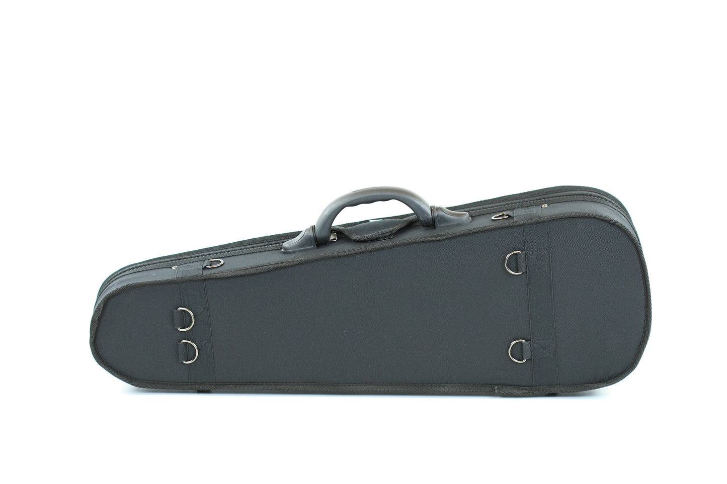 Black cordura dart shaped viola case 16" size light weight many features