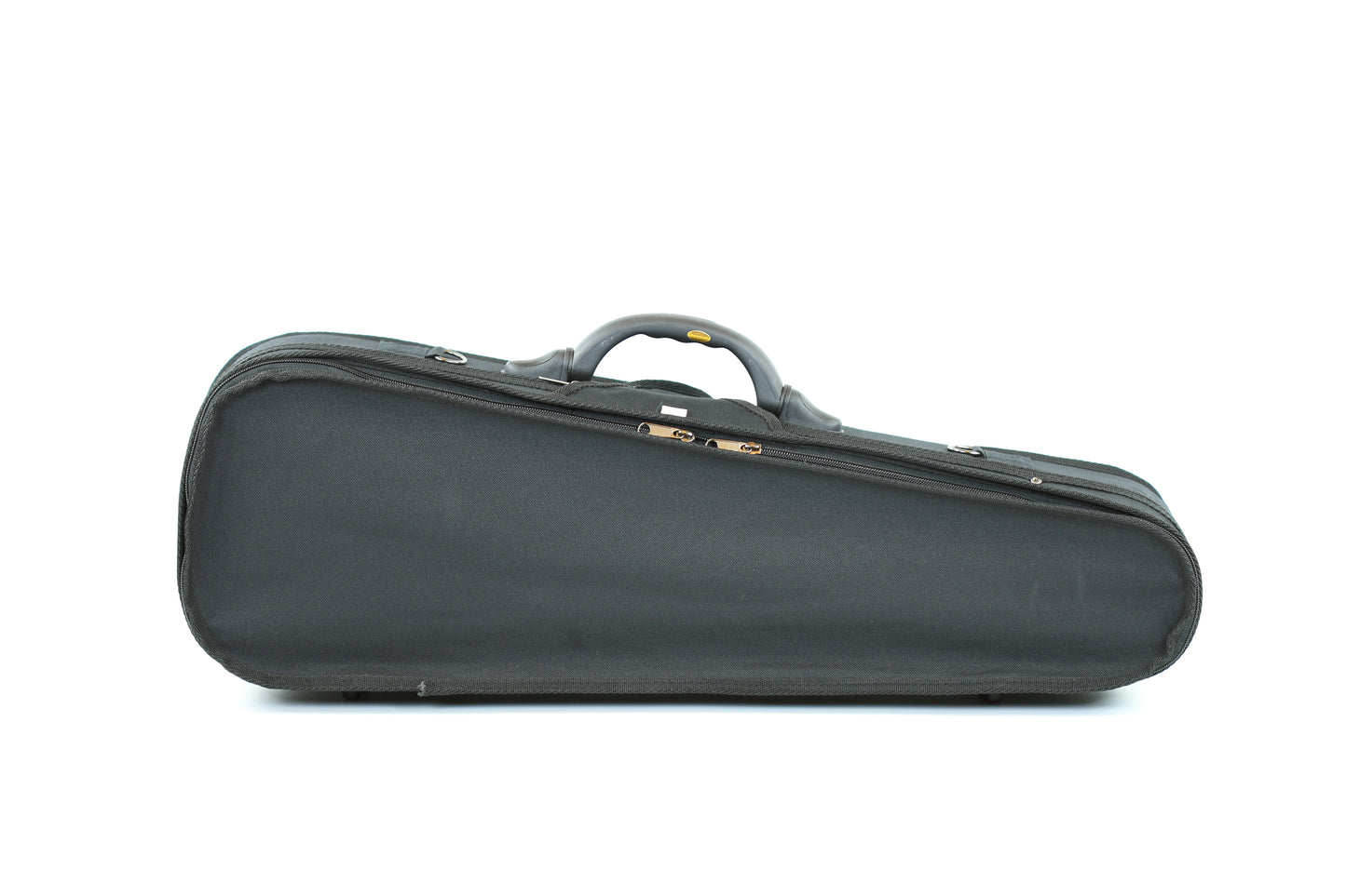 Black cordura dart shaped viola case 15.5" size light weight many features